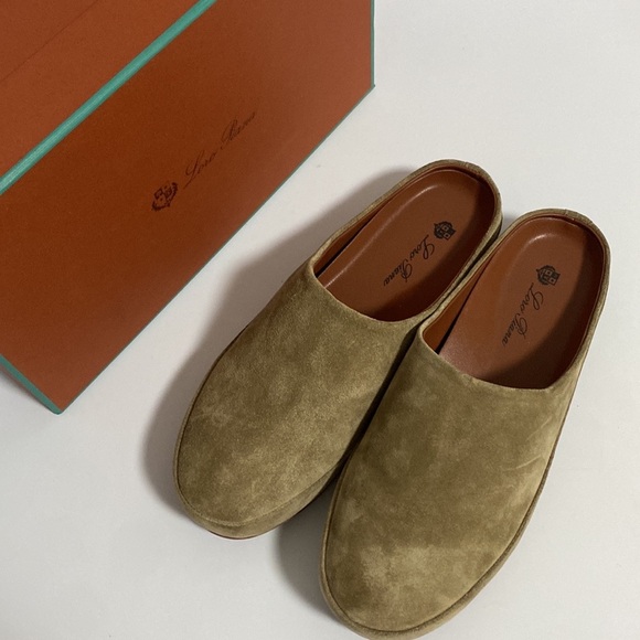 Loro Piana Tan Suede Women's Loafers